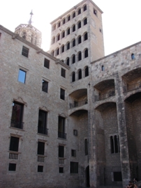 Torre del Martín Humano. S. XVI. Plaza del Rey. Barcelona